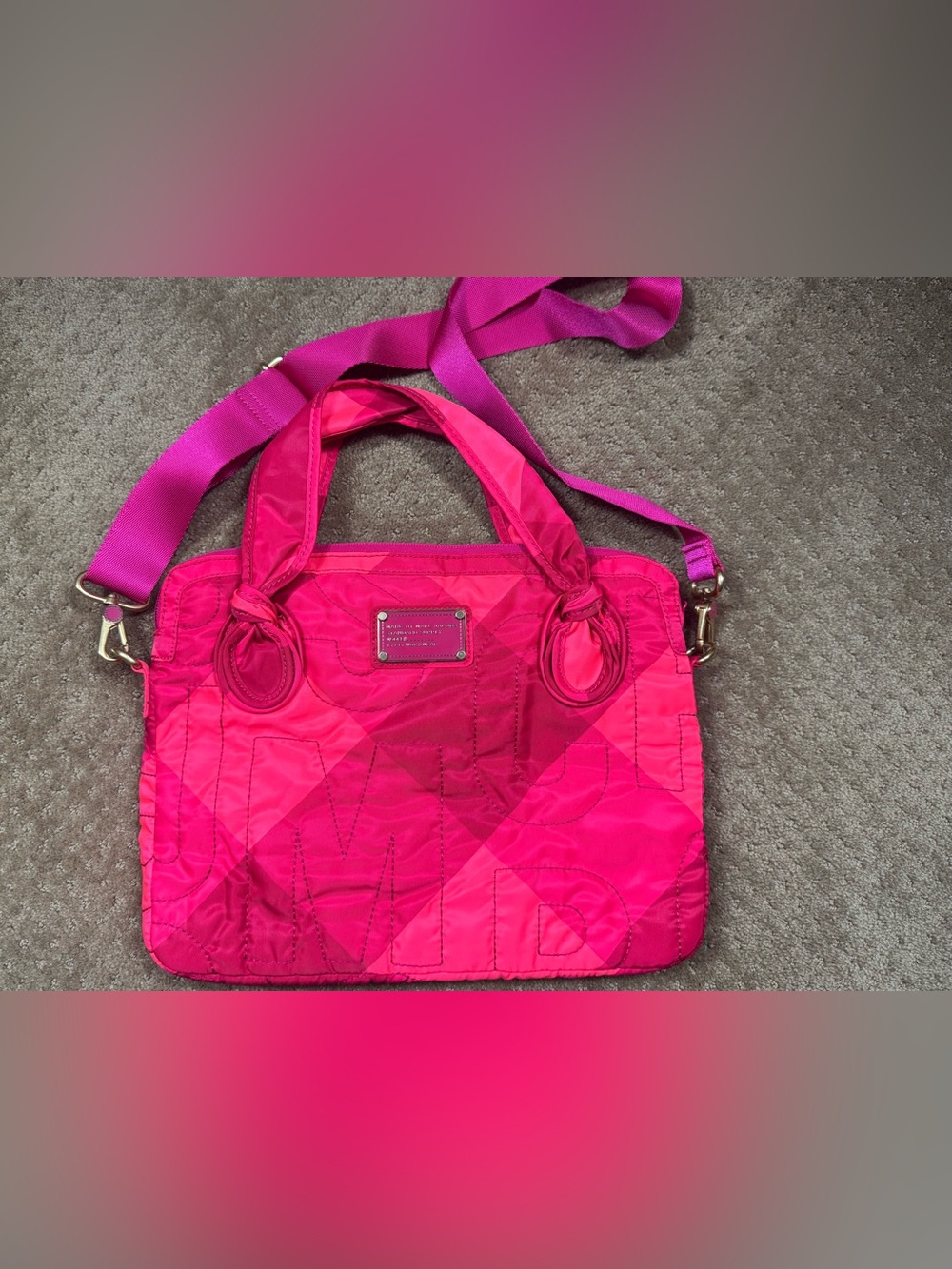 Marc  by Marc Jacobs
"Pretty Nylon" Jumbled Logo Laptop bag